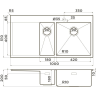 Мойка OMOIKIRI AKISAME 100-2-IN-R нерж.сталь/нержавеющая сталь 4973547